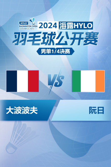 2024海露HYLO羽毛球公开赛 男单1/4决赛 大波波夫VS阮日