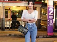 街拍：清爽性感飘逸的小姐姐，性感又不失温柔非常漂亮！