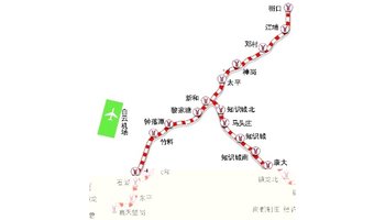 广州地铁1号线路线