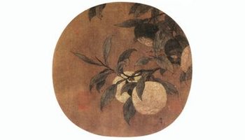 南宋画院画家林椿创作的一幅《 橙黄橘绿图》与本幅在构图及橘,叶的图片