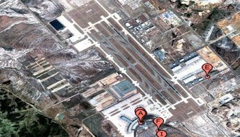 谷歌地图韩国仁川国际机场卫星空中俯瞰图