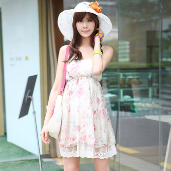 <em>韩都衣舍</em>夏装新款<em>女装</em>雪纺吊带<em>连衣裙</em>D0151F