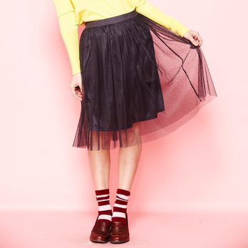 秋意枫林网纱半裙 - 半裙\/半身裙\/裙子\/女装 - 36