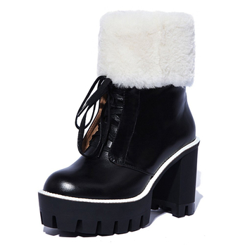 望族 2013欧美新款靴子女春秋短靴高跟厚底单