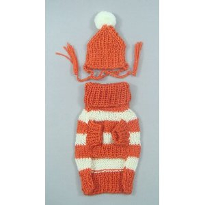 Long 宠物狗狗衣服 小狗<em>毛衣</em> 帽子 <em>手工编织</em> 冬