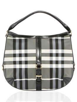 BURBERRY巴宝莉多色混合材质经典格纹包身
