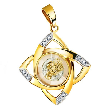 金龙生肖时来运转18K彩金钻石吊坠 - 项坠\/吊坠