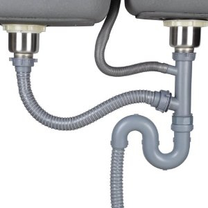 巢屋居 厨房水槽下水管 双槽下水器 不锈钢水槽配件提笼下水110+110套装(11CM*2) - 厨房小工具\/厨房工具\/家居生活 - 360购物