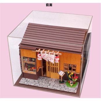 DIY小屋 创意礼物 拼装模型小房子 日式风格 樱