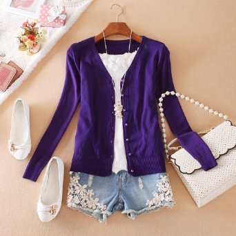 艾依娅 秋冬装女装韩版 新品<em>薄款冰丝</em>长袖针织