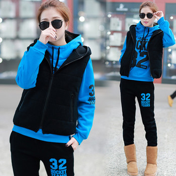 含蕴 2013<em>秋装</em>上新32号加厚马甲<em>女卫衣</em>运动三