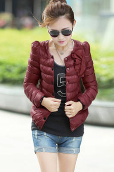 森2013冬装新款棉衣加厚羽绒棉服女装短款修