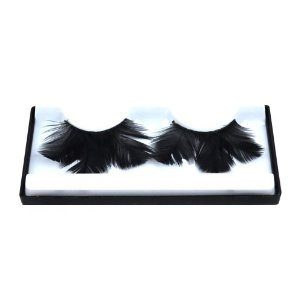 雅里奥羽毛睫毛Y29黑色(舞台派对时尚创意妆专