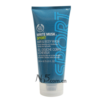The body shop 美体小铺男士<em>运动白</em>麝香<em>头发</em>及