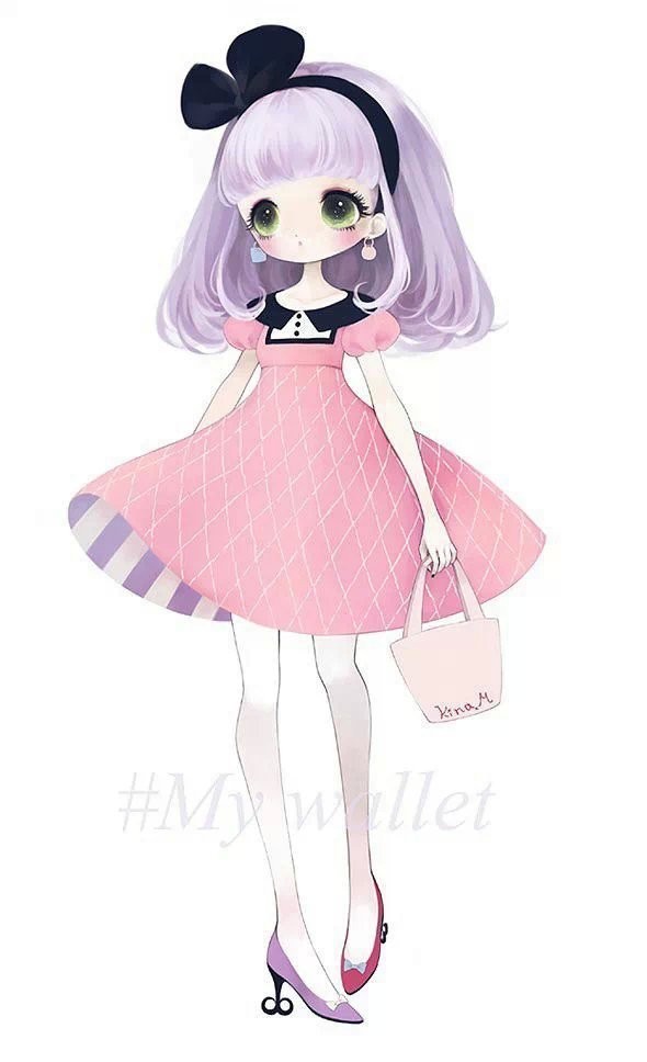 动漫女生侧面流泪