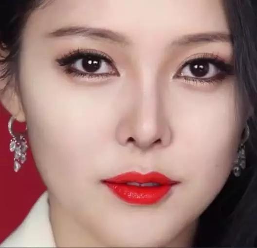一个韩国姑娘只花6分钟化妆成范冰冰,估计李晨