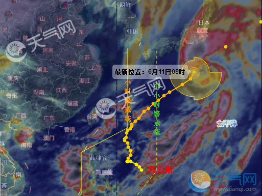 2018年5号台风路径图 马力斯北上华南暴雨重新启动