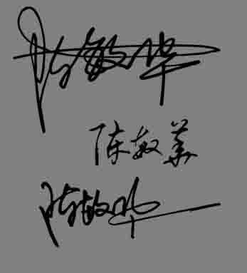 陈敏华艺术字怎么写