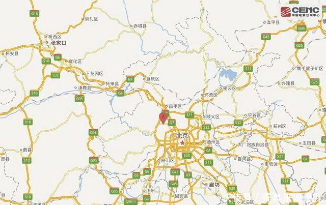 北京海淀区附近发生2.9级地震