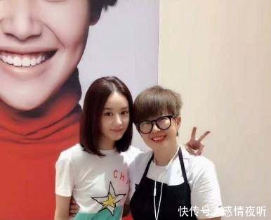 赵丽颖短发苹果头萌炸!确定不是吃可爱多长大