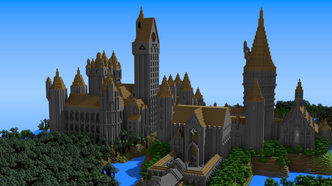 Minecraft城堡展示 设计图分享