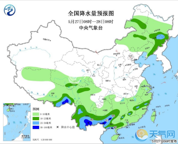 华北东北强对流南方雨水减弱 华南降温闷热