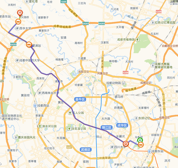 成都66路公交车路线图,46路公交车路线路线图 从重庆荣昌到成都郫县技师学院怎么走求坐车路线