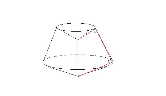 一个直角梯形绕非直角腰旋转一周所得的几何体
