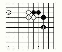 围棋托退定式