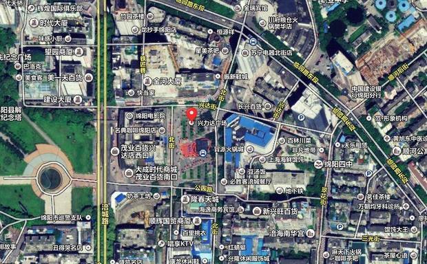 绵阳市涪城区map