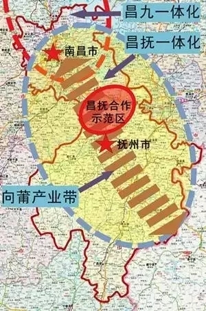 的批复,依托福银(昌抚)高速,316国道,以临川区云山镇为中心,建设昌抚