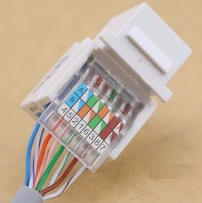 4根网线怎么接在8根网线插座内的接线头上?_360问答