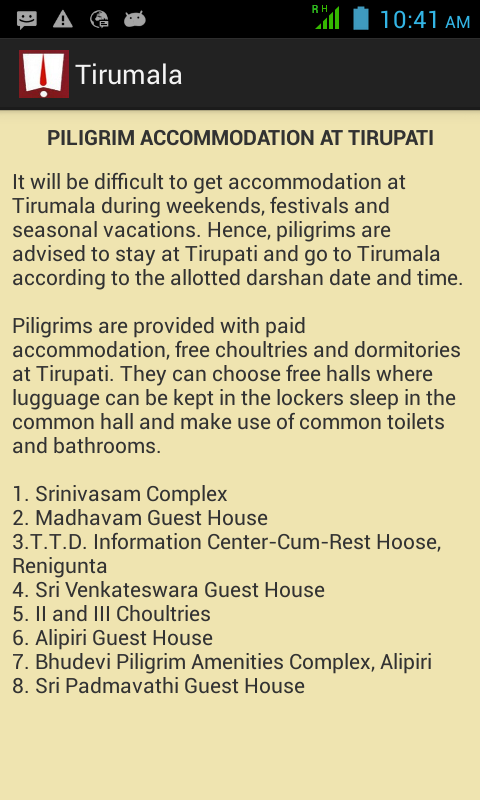 Tirumala Complete Info截图3