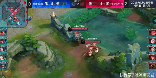 王者荣耀Hero久竞在演eStar完封它,QG将无缘