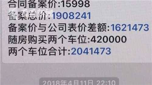 天价车位卖244万 堪比房价