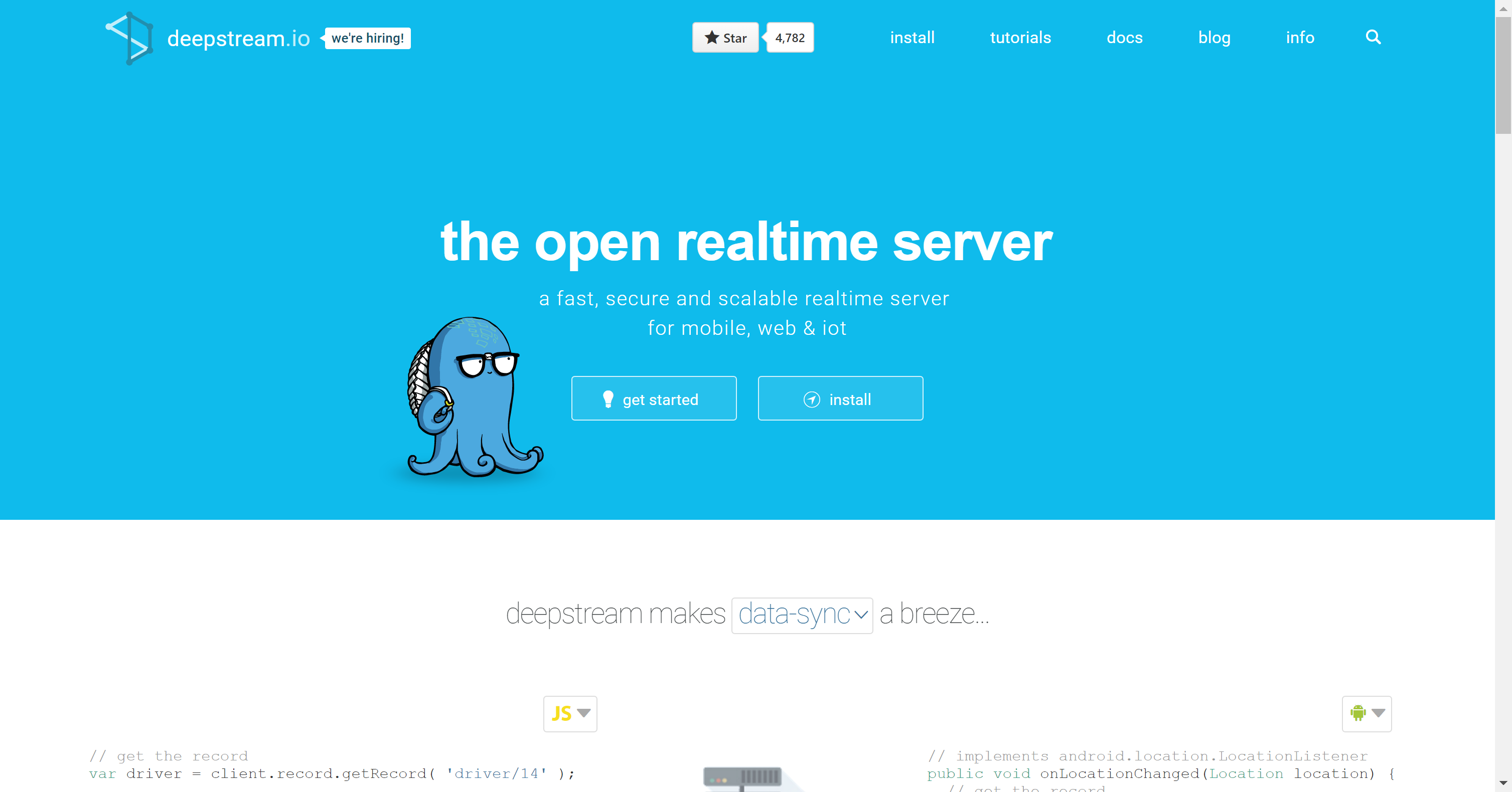 deepstream Homepage