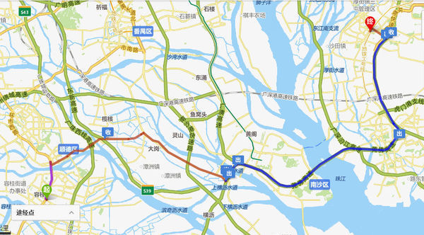 容桂去东莞厚街高速地图_360问答