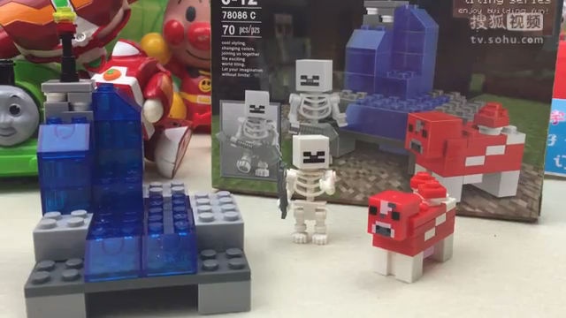 积木 我的世界玩具 minecraft 积木玩具视频 积木砖家乐园 粉红猪.