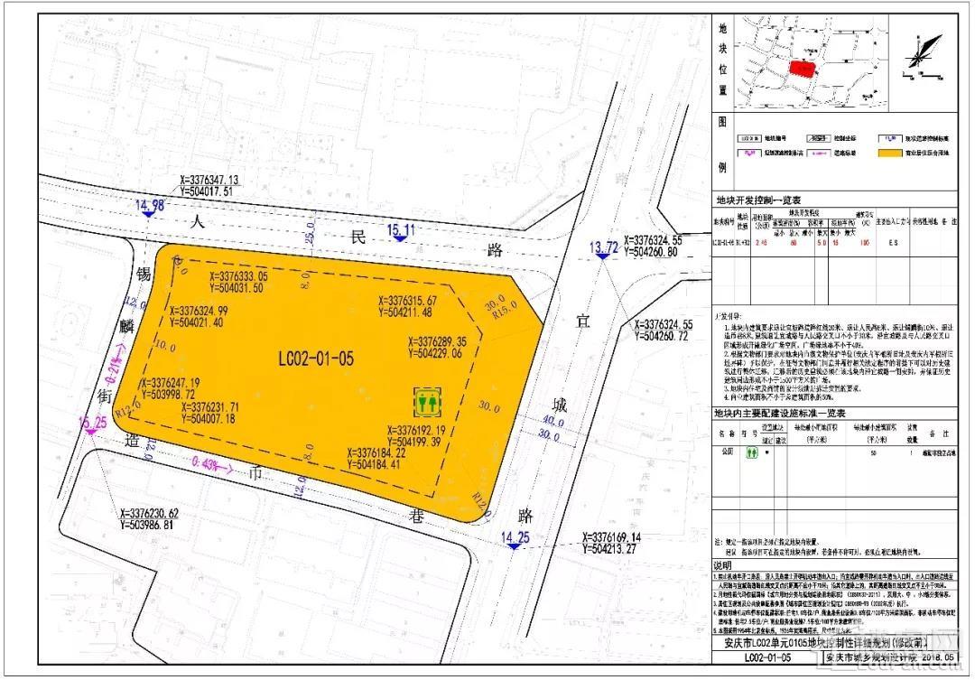 安庆城乡规划局发布3则公告，涉及人民路、宜城路附近，大南门周