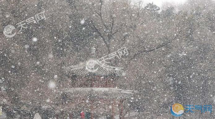 河北承德突降大雪 天地间白茫茫一片