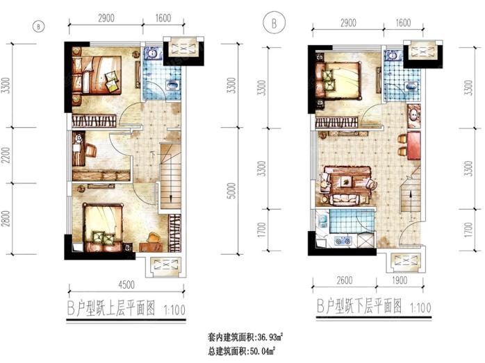 九龙坡区38.8-50.04平保利九悦荟最新户型图