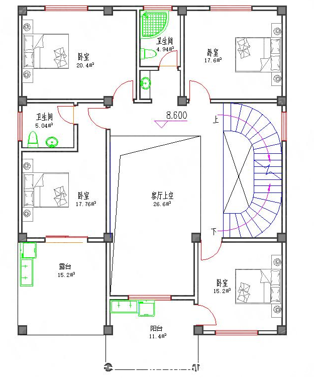 带商铺的豪华自建别墅，霸气的四层没有百万下不来