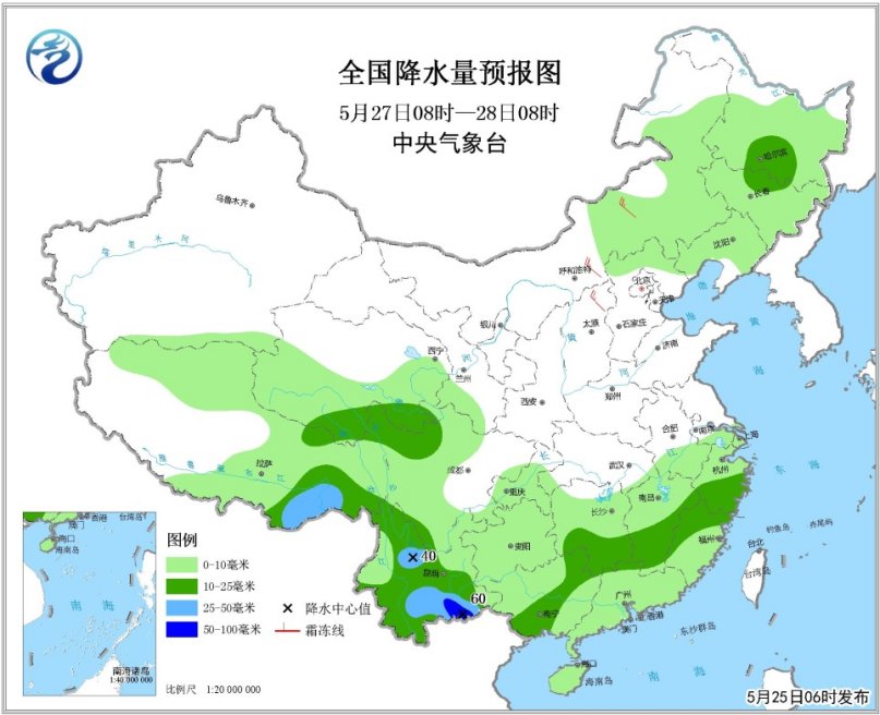 未来三天全国天气预报:长江中下游等地将有大到暴雨