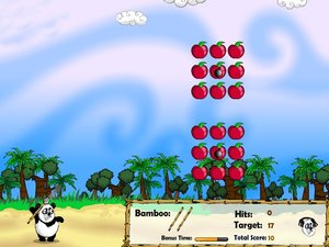 熊猫射苹果,熊猫射苹果小游戏,360小游戏-360