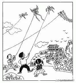 看图写话范文春天放风筝