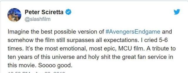 《复联4》首波影评解禁最史诗的漫威电影,影评