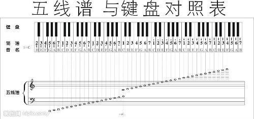 钢琴音阶排序