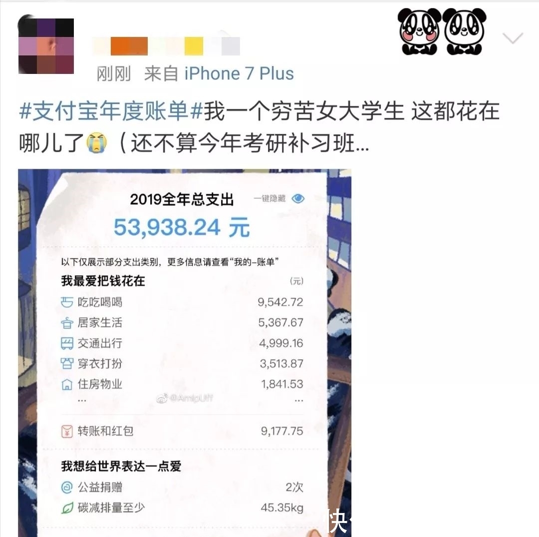 2019年支出账单图片