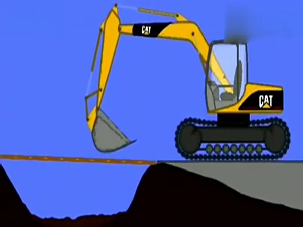 挖土机工作视频表演 图片合集