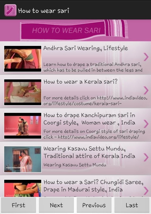 How To Wear Indian Sari截图2